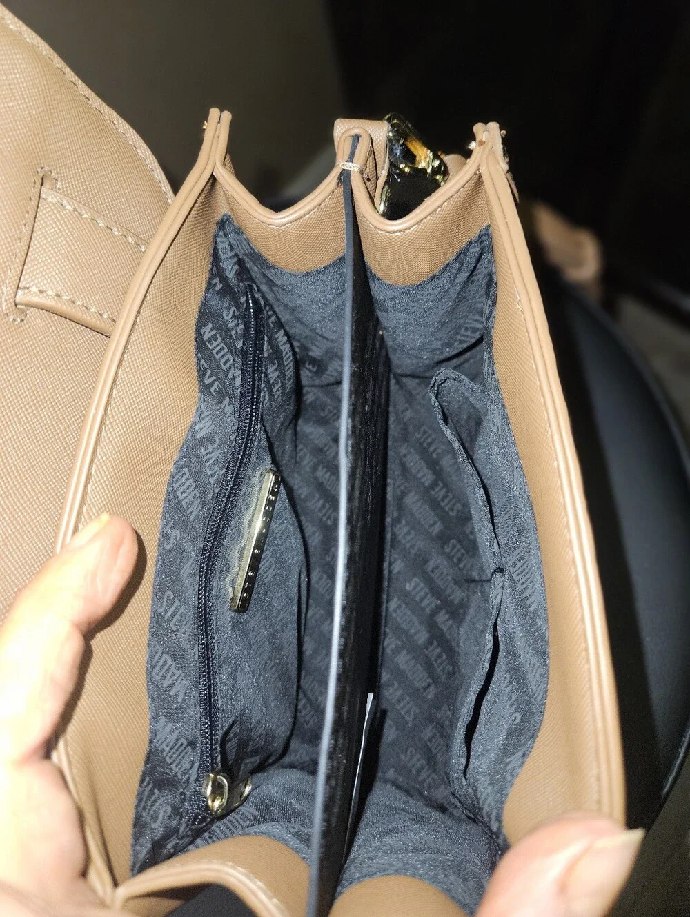 Steve Madden Baubrielle Top Handle Crossbody Bag- In Nutshell